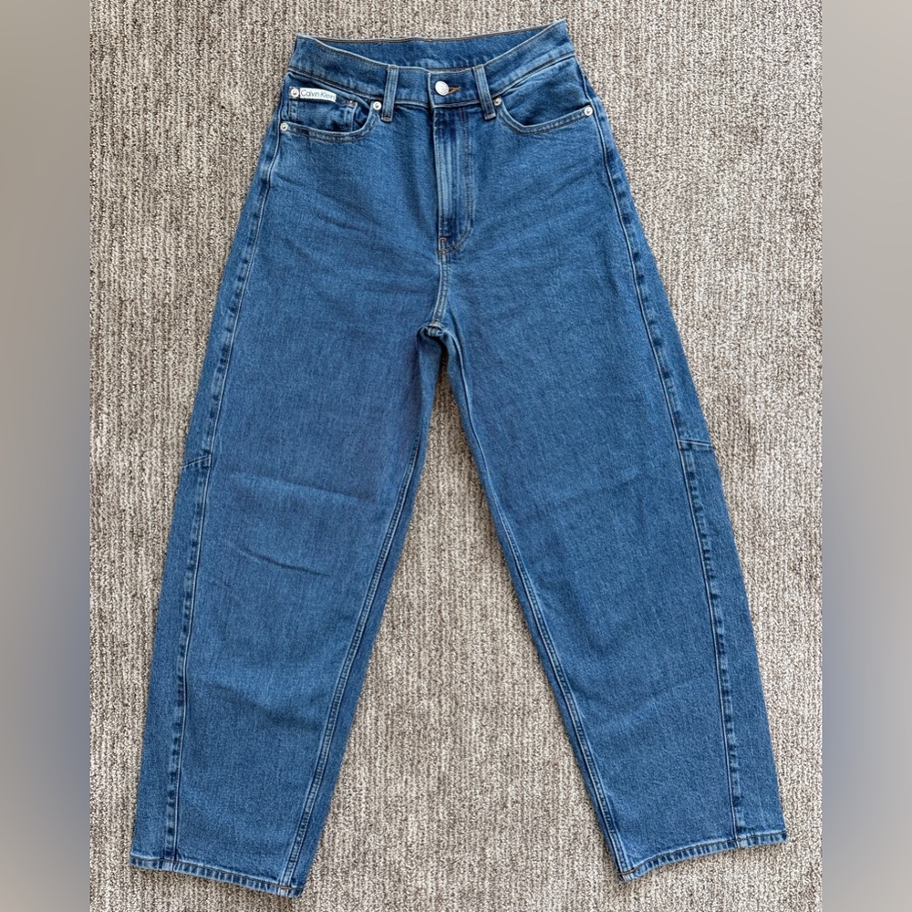 Calvin Klein  Blue Barrel Women's Jeans